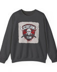 Scream Team Crewneck Sweatshirt - Perfect for Halloween, Casual Style, Cozy Comfort, Unisex Gift, Horror Fans