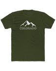 Colorado - Men's Cotton Tee Shirt Solid Military Green T-Shirt