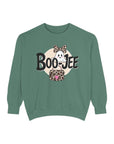 Boo-Jee Ghost Sweatshirt: Fun Halloween Unisex Graphic Sweatshirt for Cozy Fall Vibes