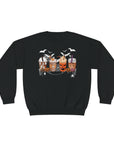 Halloween Coffee Time - Unisex Crewneck Sweatshirt Black Sweatshirt