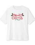 Oversized Christmas Graphic Boxy Tee White T-Shirt