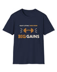 Big Gains - Men's Soft T-Shirt Navy T-Shirt