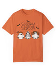 Spooky Season - Unisex Garment-Dyed T-shirt Burnt Orange T-Shirt
