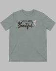 You Are Beautiful Women's Tee Athletic Grey TriBlend T-Shirt