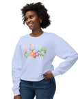 Aloha Blossom Crewneck Sweatshirt - Women's Sweatshirt for Summer Vibes Sweatshirt
