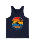 California Surfer with Dog Tank Top