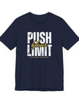 Motivational T-Shirt - Push Your Limit and Reach Your Goals Unisex Tee Navy T-Shirt