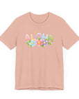 Aloha Blossum Women's Tee - Vibrant Style Peach T-Shirt