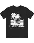 California - Men's Jersey Tee Shirt Black T-Shirt