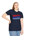 AMERICA AMERICA Women's Softstyle T-Shirt