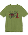 Christmas Tee Shirt - Unisex Jersey Short Sleeve Heather Green T-Shirt