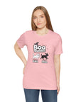 Boo Buddies T-Shirt, Unisex Jersey Short Sleeve Tee, Pet Lovers Gift, Halloween Outfit, Kiki Milo Design, Cute Cat Dog Apparel