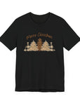 Merry Christmas Trees Women's Tee Black T-Shirt
