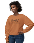 Thankful with Heart - Women's Crewneck Sweatshirt Sweatshirt