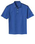 Blue polo shirt on a white background
