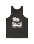 California - Women's Jersey Tank Top Charcoal Black TriBlend Tank Top