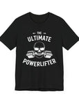 Powerlifter GYM Graphic Tee - Strength, Dedication, and Consistency Shirt Black T-Shirt