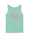 Aloha Floral Garment-Dyed Tank Top – Tropical Comfort & Style Island Reef Tank Top