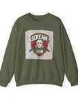 Scream Team Crewneck Sweatshirt - Perfect for Halloween, Casual Style, Cozy Comfort, Unisex Gift, Horror Fans