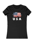 USA Women's Tee Black T-Shirt