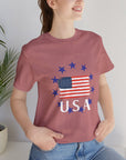 USA Womens Jersey Short Sleeve Tee Shirt T-Shirt