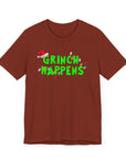 Funny Grinch Happens Tee Rust T-Shirt