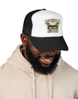 Trucker Hat — "Bad Decisions Make Great Stories" Foam Mesh Cap