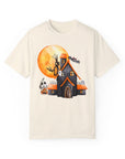 Haunted House - Soft Washed Unisex Tee Shirt Ivory T-Shirt