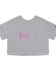 Love - Women's Cropped T-Shirt Oxford Grey T-Shirt