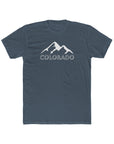 Colorado - Men's Cotton Tee Shirt Solid Indigo T-Shirt