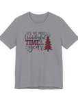 Christmas Tee Shirt - Unisex Jersey Short Sleeve Heather Storm T-Shirt