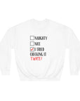 Checking it twice Unisex Sweatshirt White Sweatshirt