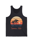SUMMER VIBE Women's Jersey Tank Dark Grey Tank Top