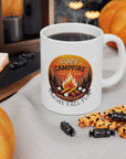 Cozy Campfire Ceramic Mug - Perfect Gift for Coffee Lovers & Nature Enthusiasts