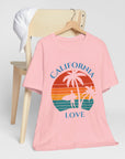 State of California Love - Women's Jersey T-Shirt Pink T-Shirt