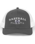Baseball Mama Trucker Cap - Sporty Mama Snapback Charcoal White One size Hats