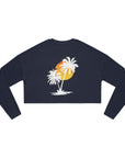 RELAX Women's Cropped Sweatshirt Navy Sweatshirt