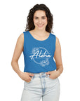 Aloha Floral Garment-Dyed Tank Top – Tropical Comfort & Style Tank Top