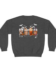 Halloween Coffee Time - Unisex Crewneck Sweatshirt Black Heather Sweatshirt