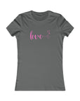 LOVE Women's Favorite Fitted Tee Shirt Asphalt T-Shirt