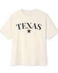 Texas Star - Oversized Boxy T-shirt for Women Natural T-Shirt