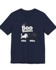 Boo Buddies T-Shirt, Unisex Jersey Short Sleeve Tee, Pet Lovers Gift, Halloween Outfit, Kiki Milo Design, Cute Cat Dog Apparel