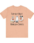 Fur-ight Night Howliday Spirit - Unisex Tee Heather Peach T-Shirt