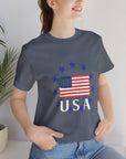 USA Womens Jersey Short Sleeve Tee Shirt T-Shirt