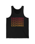 CALIFORNIA Men's Jersey Tank Black Tank Top