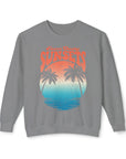 CHASING SUNSET Women's Lightweight Crewneck Sweatshirt Grey Sweatshirt