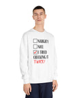 Checking it twice Unisex Sweatshirt Sweatshirt