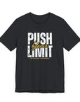 Motivational T-Shirt - Push Your Limit and Reach Your Goals Unisex Tee Vintage Black T-Shirt