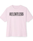Relentless Determination Boxy Tee - Make It Happen Attitude - Unisex Shirt Soft Pink T-Shirt