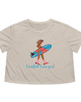 Coastal Cowgirl - Women's Flowy Cropped Tee Heather Dust T-Shirt